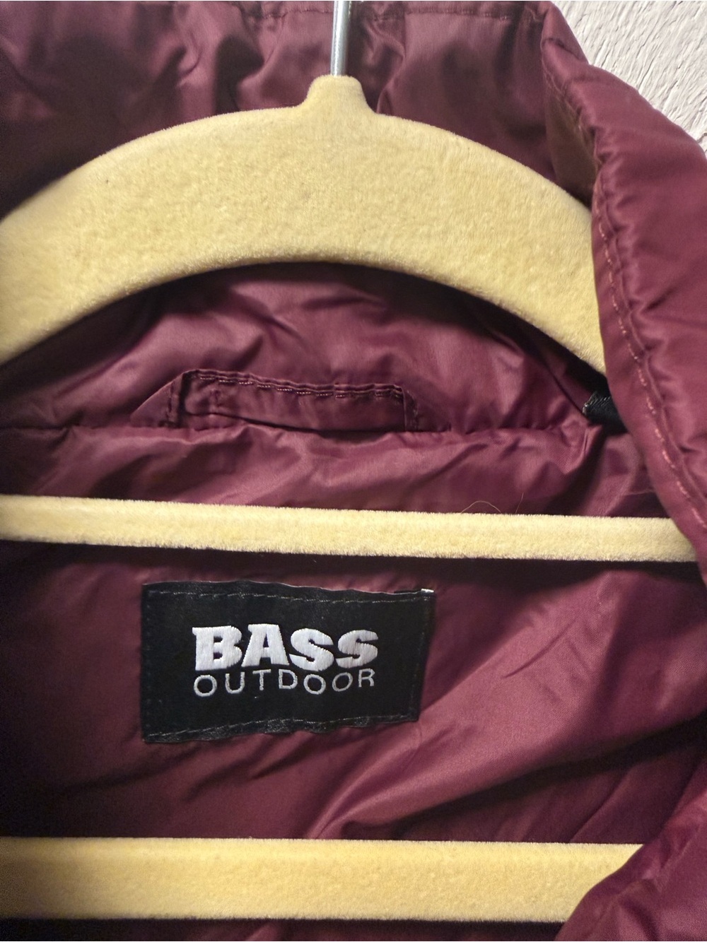 NWT Bass Outdoor Packable Quilted Puffer Vest Plum Fig Purple Large Lightweight - Picture 4 of 9
